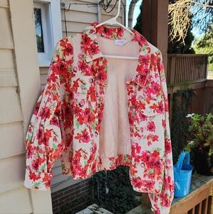 Floral Bomber Jacket for Women